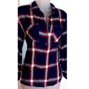 Charlotte Russe Cute Plaid Shirt